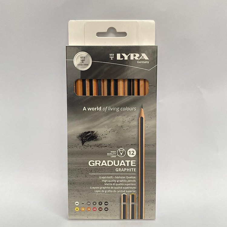 Bút chì cao cấp LYRA Graduate Graphite (Hộp 12 bút)