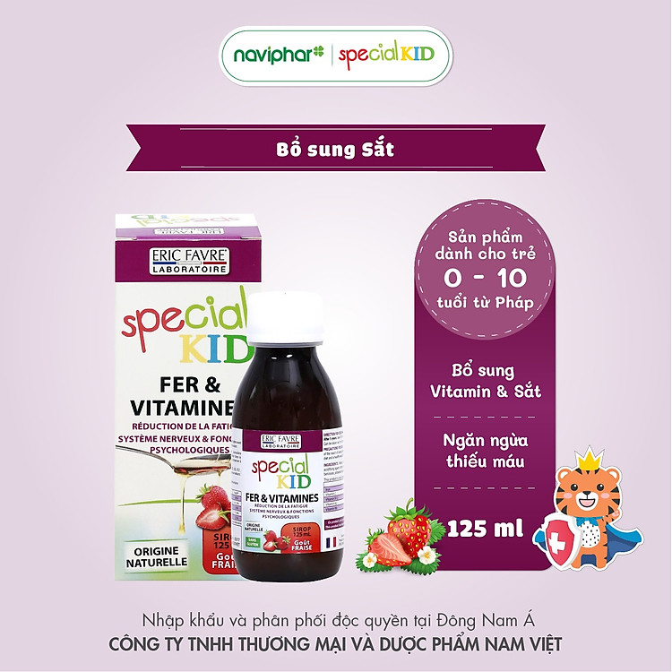 SPECIAL KID FER & VITAMINES Siro Bổ sung Chất lượng Giá tốt - Hình ảnh 3