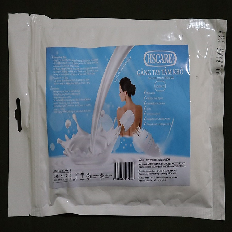 Găng tay tắm khô