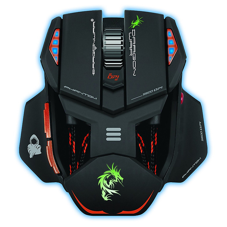 Chuột Chơi Game Có Dây Dragon War G4 Phantom 5600DPI RGB 10 Phím - Hàng Chính Hãng