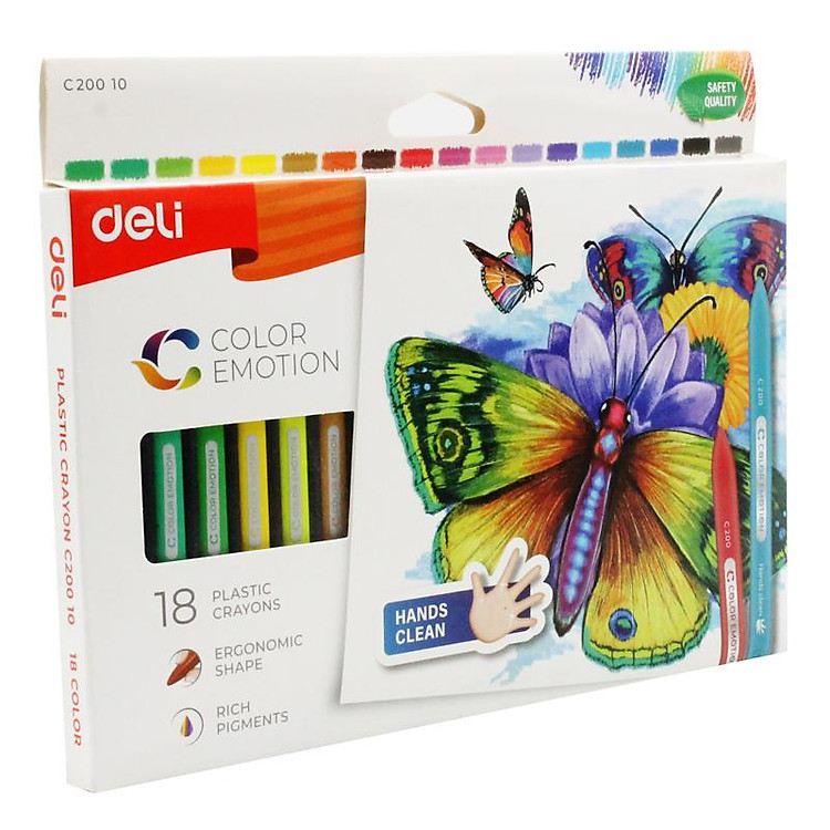 Bút Sáp Deli C20010 (18 màu) - Ảnh 4