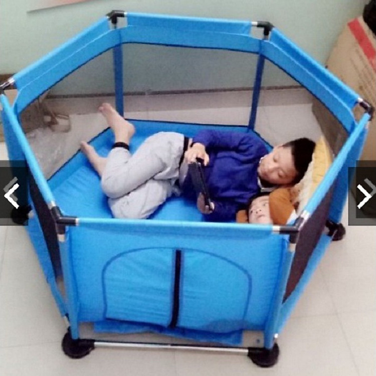 Quây bóng quây cũi khung Inox cho bé trai (có cửa chui)