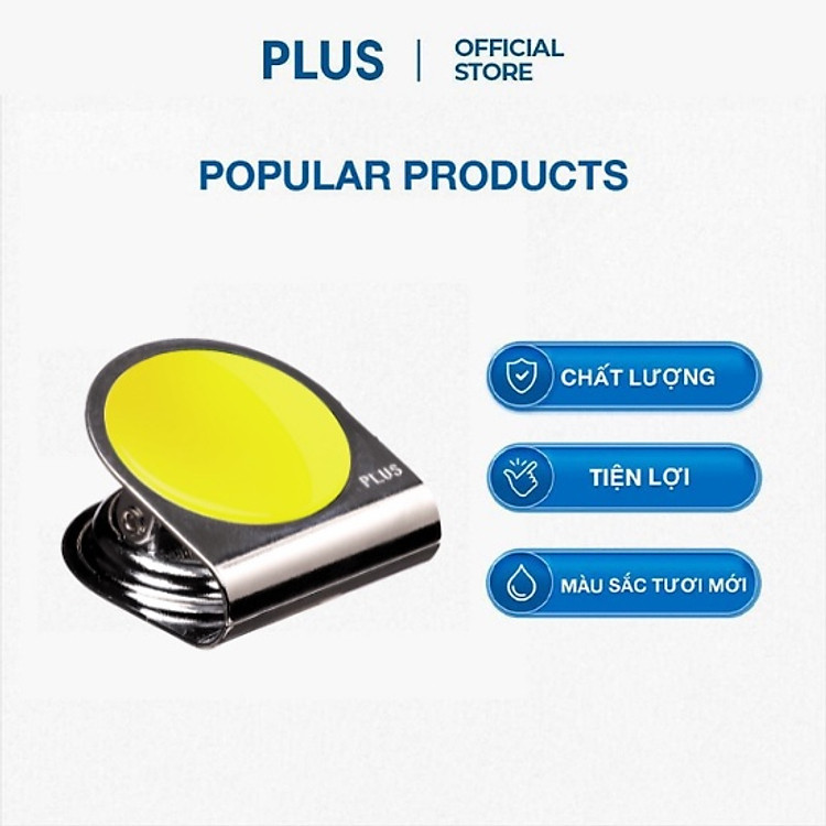 Kẹp Từ Tính Plus – Size Nhỏ – Vàng