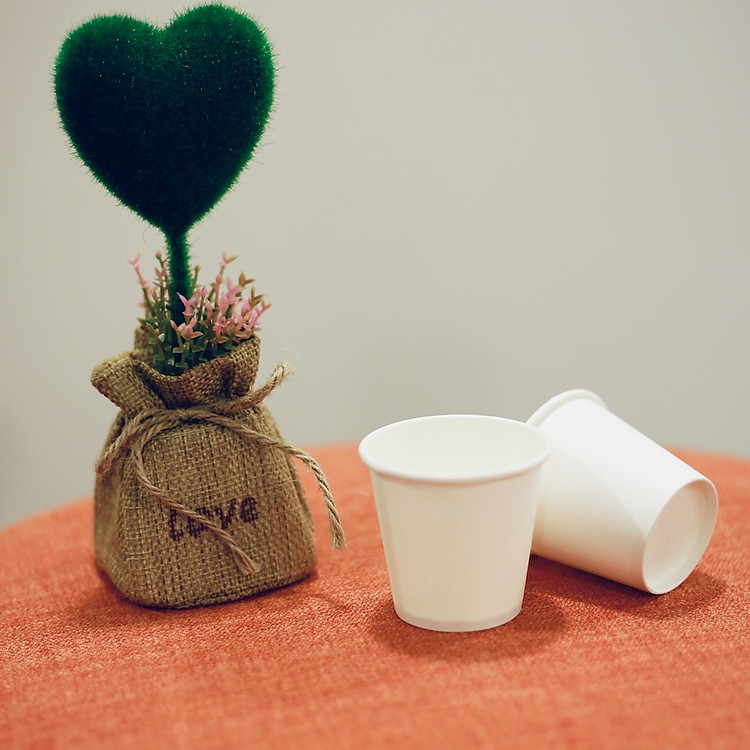 200 ly cốc giấy 3oz ~ 90ml, siêu nhỏ, đựng sản phẩm dùng thử - Không kèm nắp