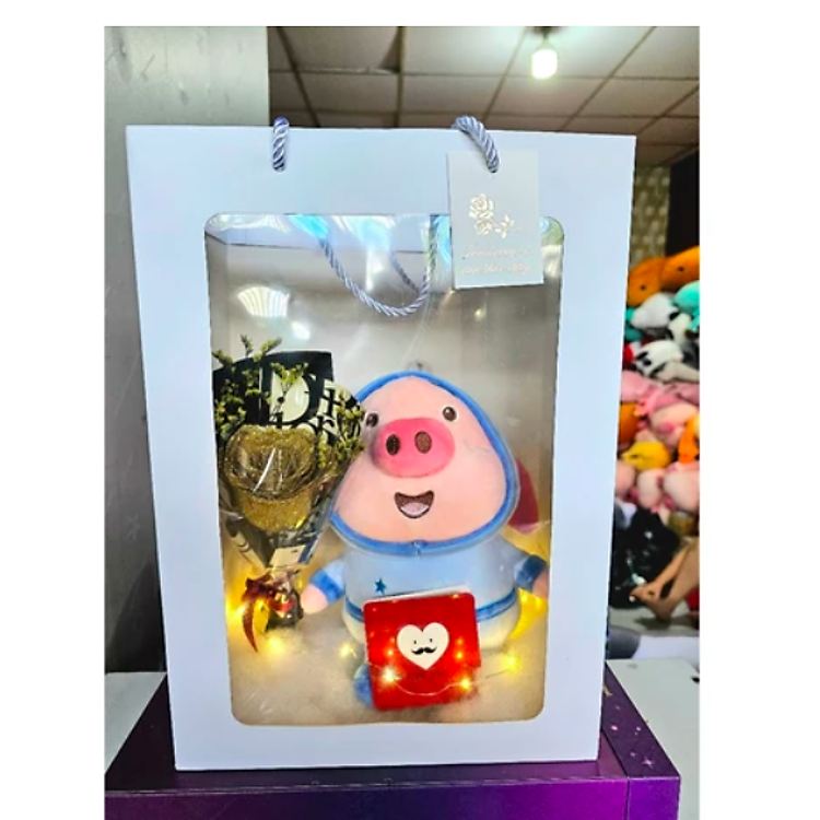 Thú nhồi bông heo phi hành gia 20cm Chính hãng Tiết kiệm - Hình ảnh 5