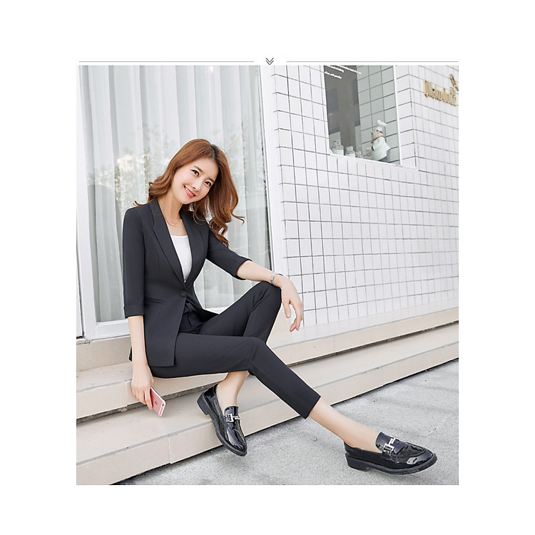 sét nguyên bộ vest kèm áo thun cao cấp