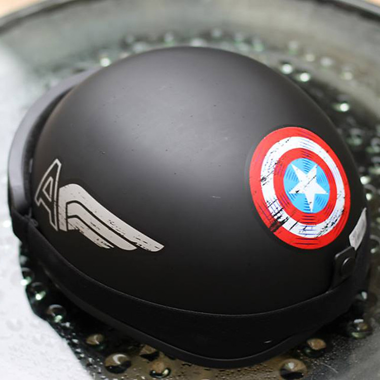 (Kèm Kính UV 7 màu) Mũ Bảo Hiểm nửa đầu SRT đủ màu, mẫu _ Nón Bảo Hiểm Phượt Nửa Đầu