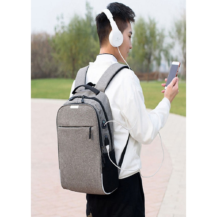 Balo thời trang nam nữ đựng laptop, có phản quang và mã khóa chống trộm