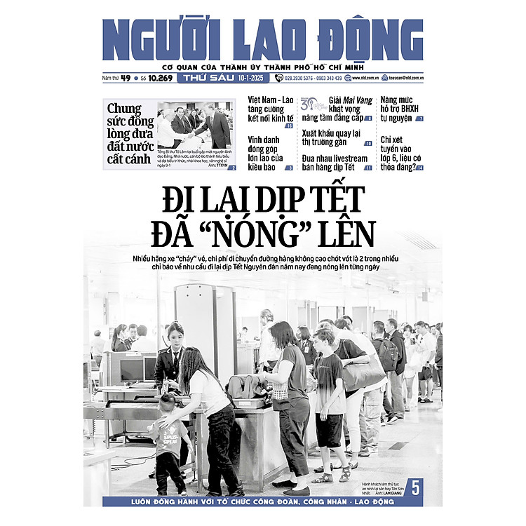 Nhật báo Người Lao Động từ ngày 06-01-2025 đến 12-01-2025 - Ảnh 5