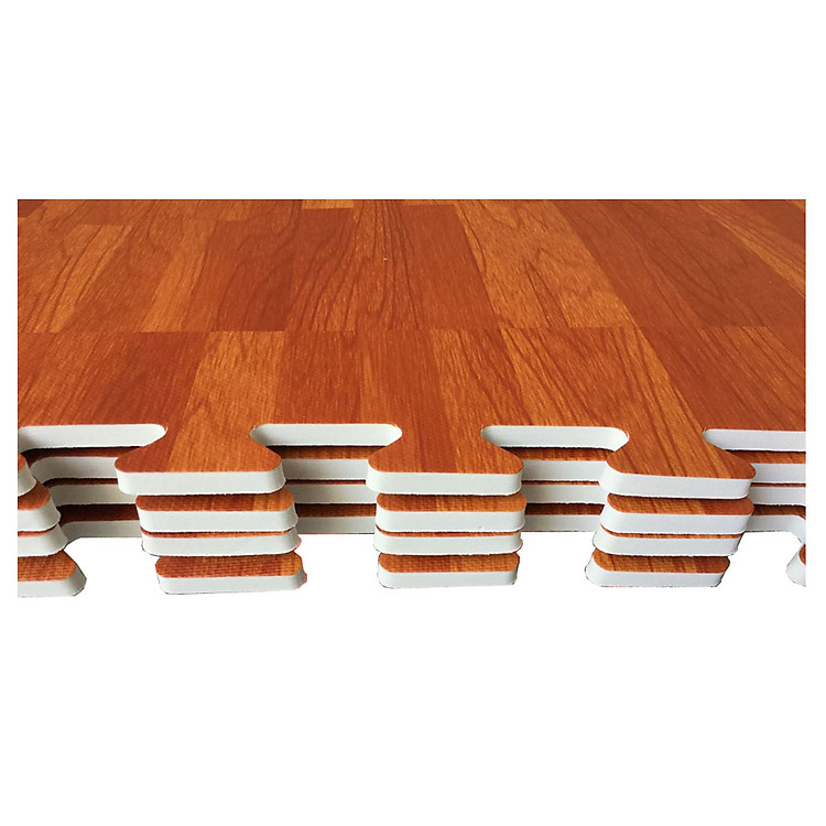 Bộ 4 thảm xốp giả gỗ ECOBABY Chính hãng Giá rẻ - Hình ảnh 2