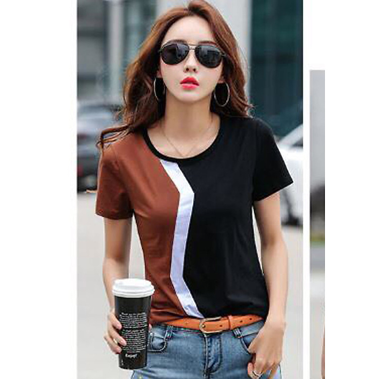 Áo Kiểu Phối Màu 02