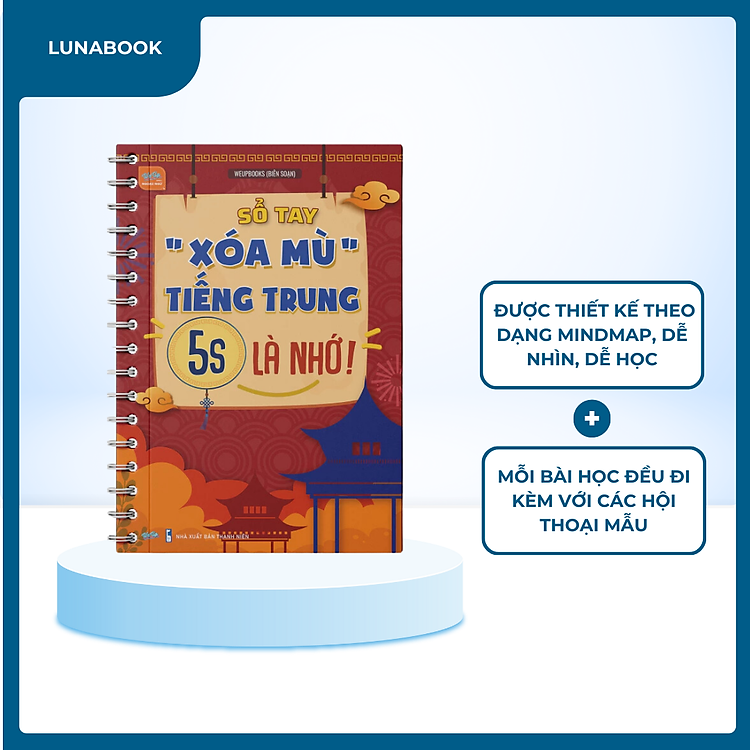 Sách - Sổ tay "xóa mù" tiếng Trung, 5s là nhớ !
