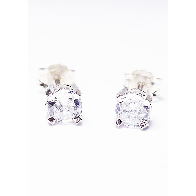 Bông tai bạc keely valda Nụ Xinh Xinh đính đá Swarovski