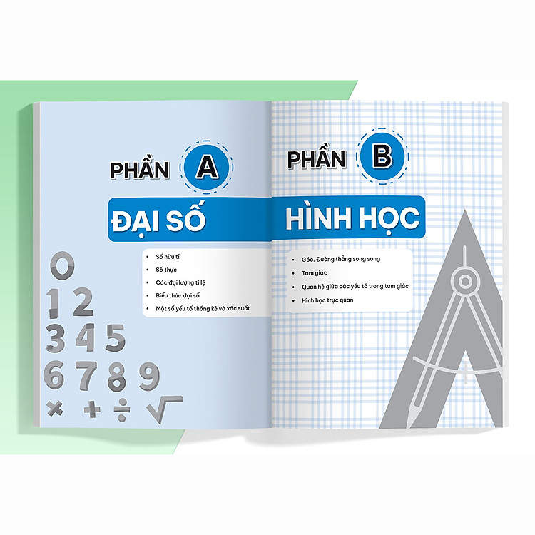 Sổ Tay Kiến Thức - Phương Pháp - Dạng Bài Đại Số Và Hình Học Toán lớp 7 - Ảnh 3