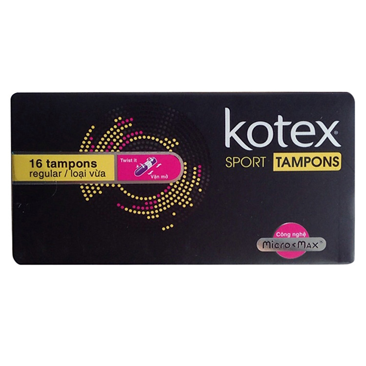 Băng Vệ Sinh Kotex® Tampon (16 Cái / Hộp)