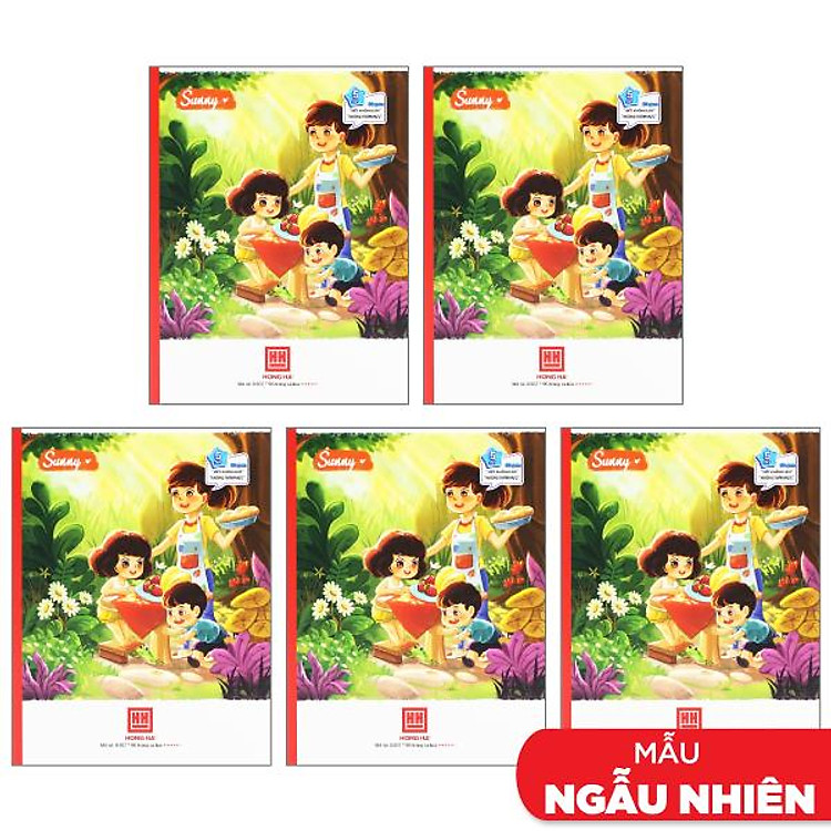 Vở 5 Ô Ly 96 Trang 80gsm Class Sunny (5 chiếc)