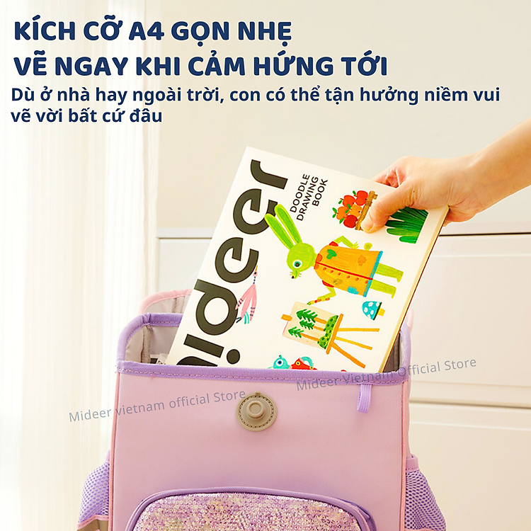 Giấy Vẽ A4 Mideer Doodle Drawing Book - Ảnh 6