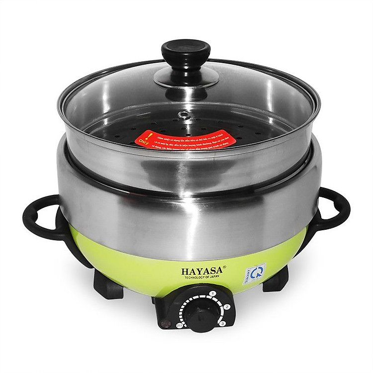 Nồi Lẩu Điện Nướng Hấp Đa Năng Hayasa HA-68 (Hàng Chính Hãng)