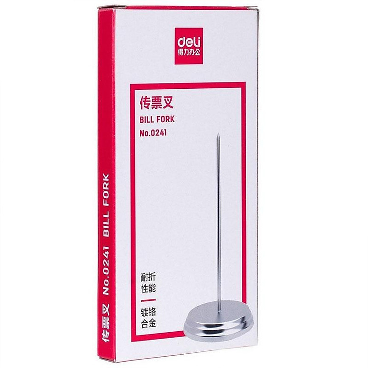 Cắm Bill Inox Deli 241 - Ảnh 4