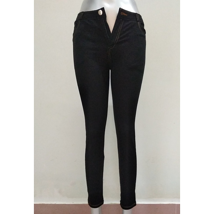 Quần legging giả jeans công sở 4 túi có khóa