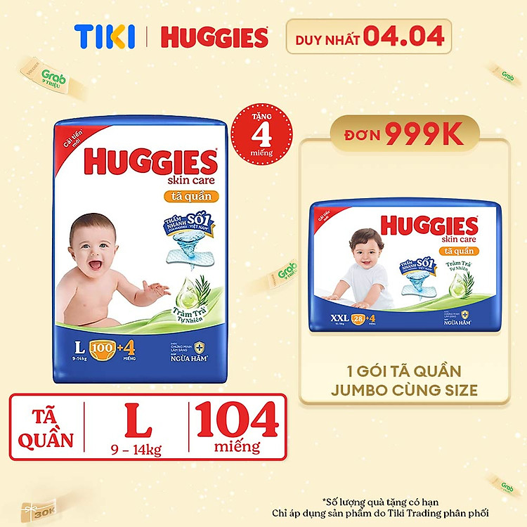 Tìm mua tại Avakids:Tã quần Huggies Skin Care Mega Jumbo, tràn ngập Khuyến mãi, Ưu đãi