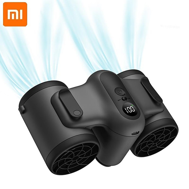 Quạt Điện Cầm Tay Xiaomi 10000mAh Sạc Pin Không Ồn Tiện Dụng Hàng nhập khẩu