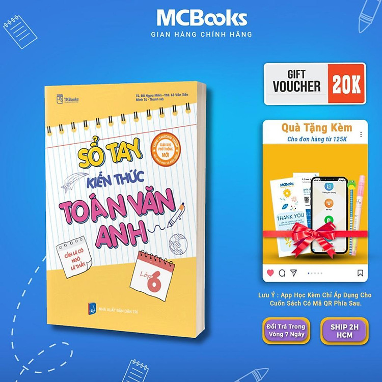 Newshop: Sổ Tay Kiến Thức Toán - Văn - Anh Lớp 6