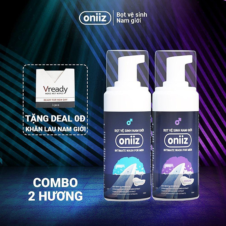 Bọt vệ sinh nam giới Oniiz - Dung dịch vệ sinh nam tạo bọt 100ml
