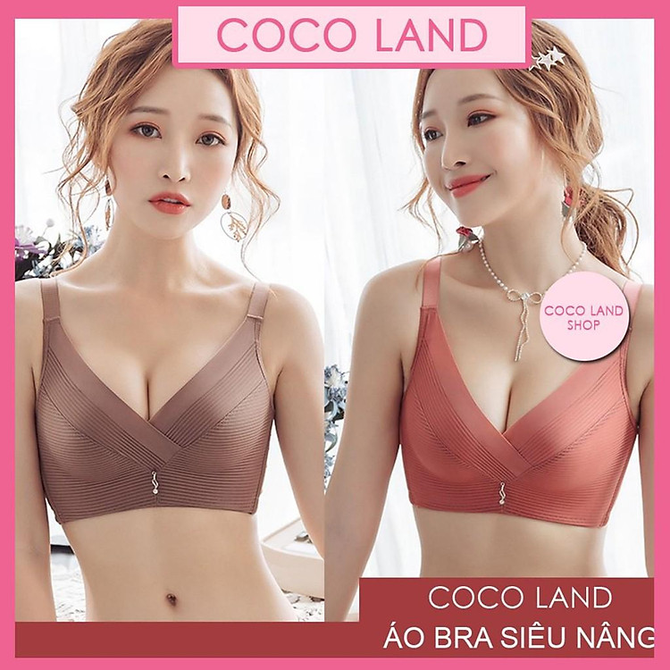 ÁO LÓT CAO CẤP REN MỀM ĐỆM VỪA NÂNG NGỰC - CỰC ĐẸP -SEXY - không gọng -Vải Cotton Thoáng Khí Gợi Cảm