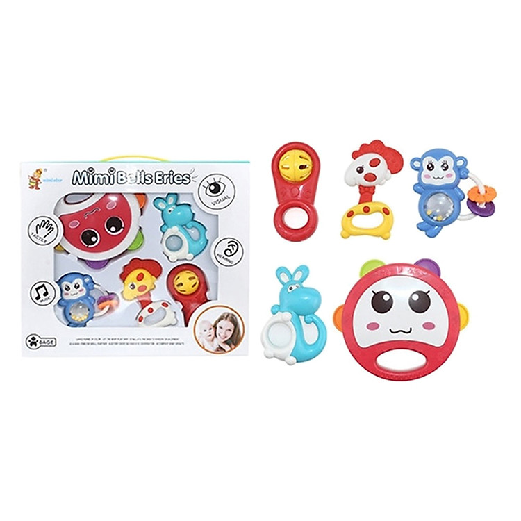 Hộp Đồ Chơi Xúc Xắc 5 Món Xinh Xắn Cho Bé Yêu Toyshouse