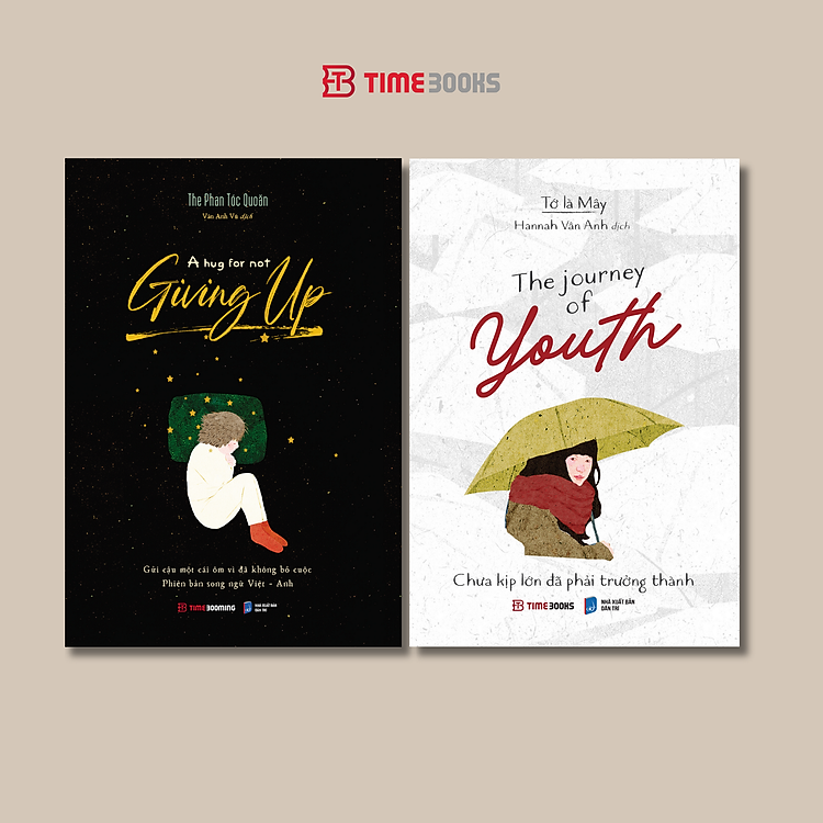 Combo Sách song ngữ A Hug For Not Giving Up + The Journey Of Youth + The Journey Into Summer + The Journal To Grow Up