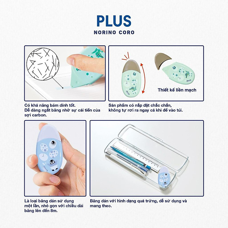 Băng Dán Norino Coro PLUS (3 cuộn) - Ảnh 5