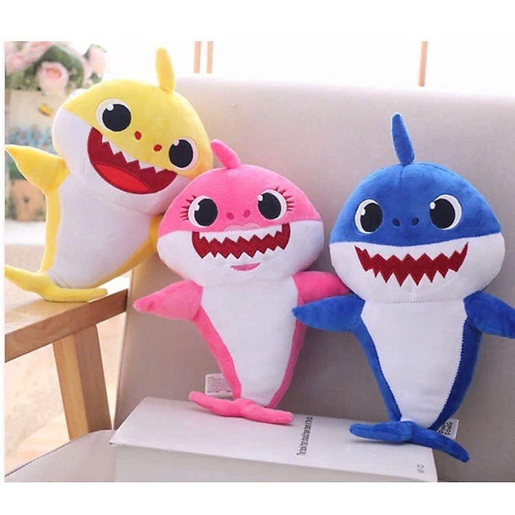 Mua Thú nhồi bông cá mập baby shark 30cm Chính hãng Giá tốt - Hình ảnh 5