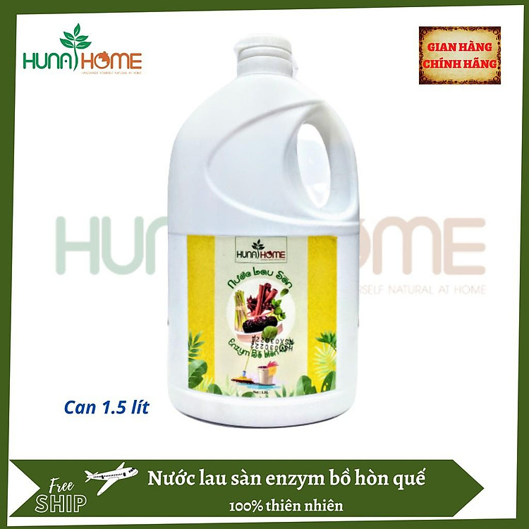 Nước lau sàn enzym Bồ Hòn quế Huna's Home