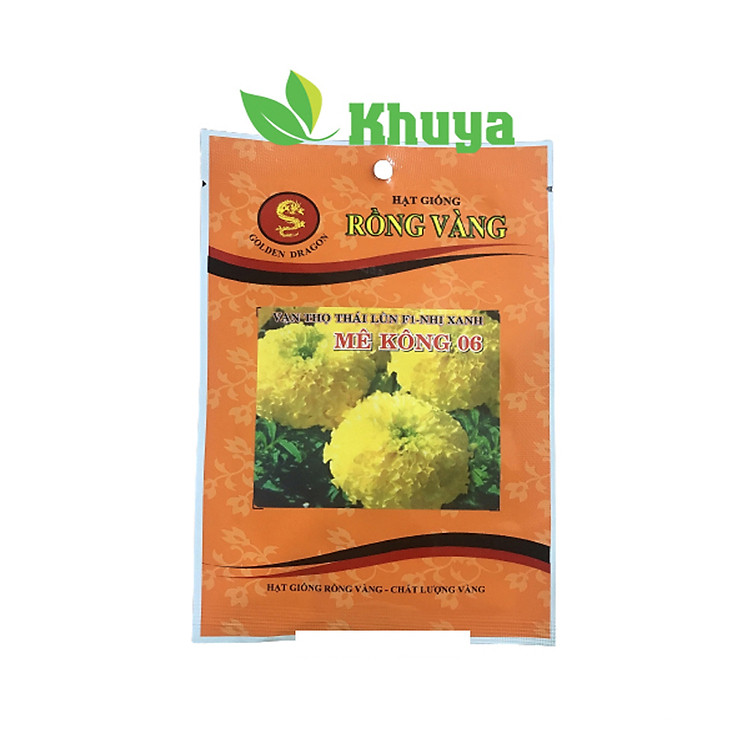 Hạt Giống Vạn Thọ Thái Lùn F1 Nhị Xanh Mekong 06 Vàng Chanh