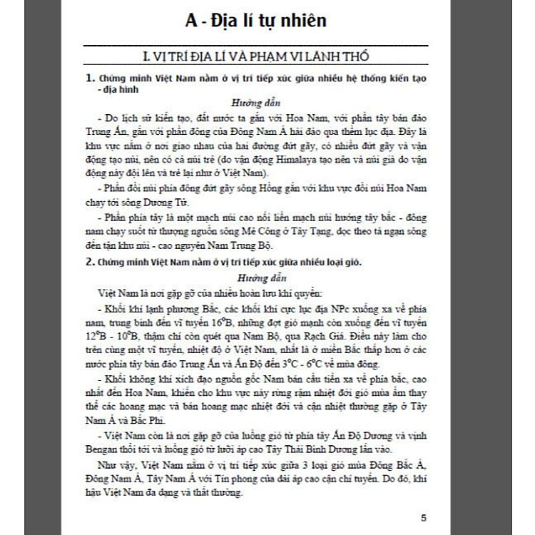 Câu hỏi & bài tập bồi dưỡng học sinh giỏi địa lí 12 - Ảnh 3