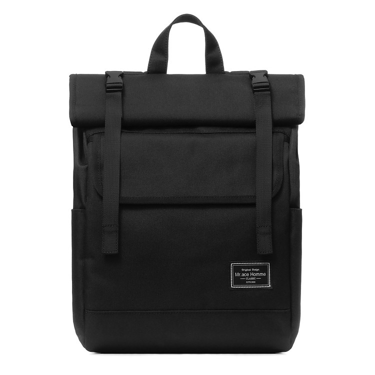 Balo MAH Kiểu Hàn Quốc Màu Trơn & Thiết Kế Ngăn Lớn Đựng Laptop Tiện Lợi