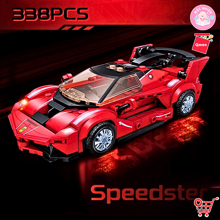 Đồ Chơi Xếp Hình Qman 91002 - Xe Đua Chính hãng Ưu đãi - Hình ảnh 4