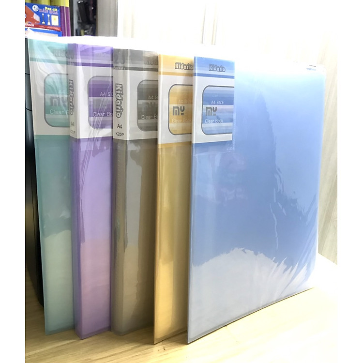 Bìa A4 20 Lá Nhựa Trong Kidario K20P - Ảnh 3