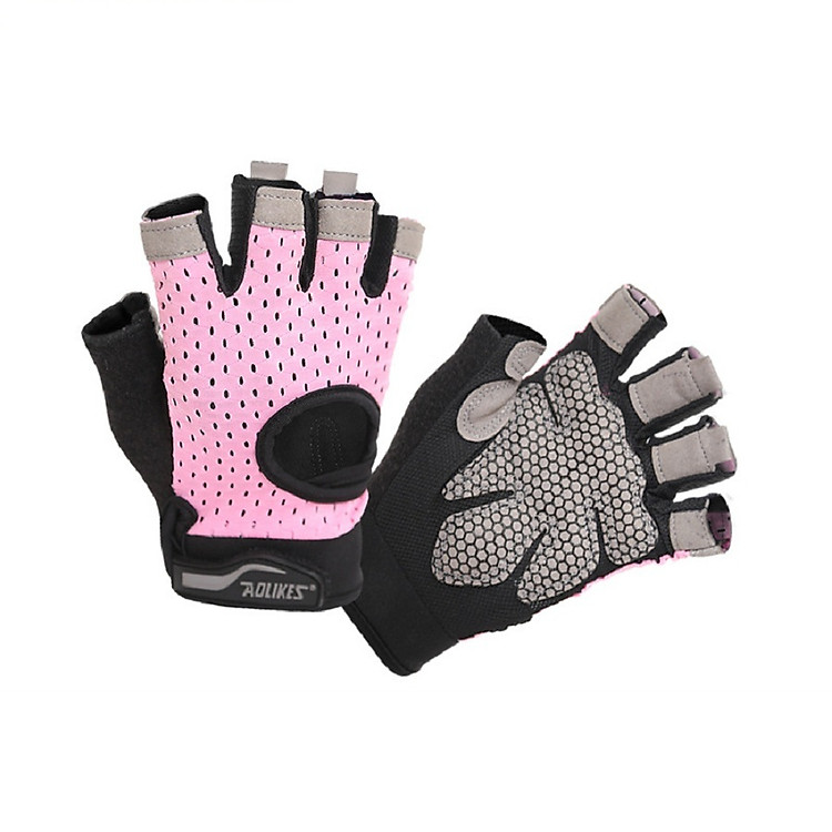 Găng tay tập gym nữ có quấn bảo vệ cổ tay AOLIKES