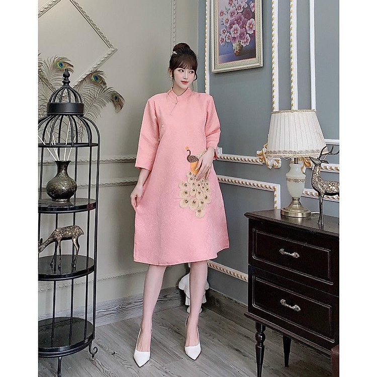 Váy bầu cách tân xinh xắn - diện tết cho mẹ bầu 45-75kg