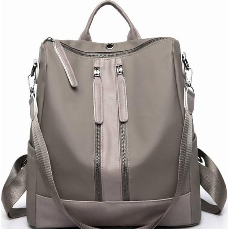 BaLo Nữ Thời Trang Hai Khóa (Xám)