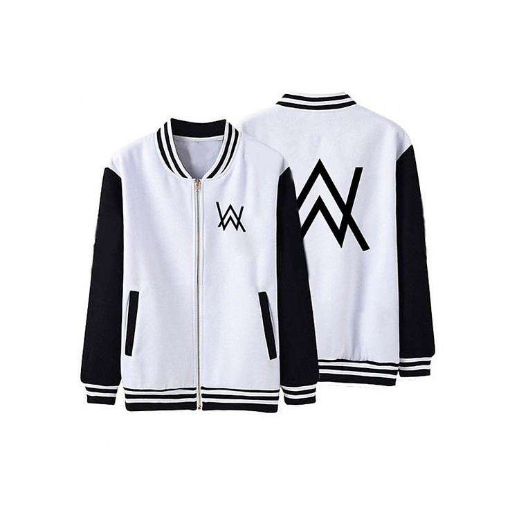 Áo Khoác Bóng Chày In Logo Alan Walker