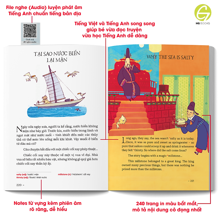 Song Ngữ - 10 Phút Đọc Truyện Trước Giờ Đi Ngủ: Truyện Dân Gian Giúp Bé Gieo Mầm Tính Cách Tốt - Ảnh 7