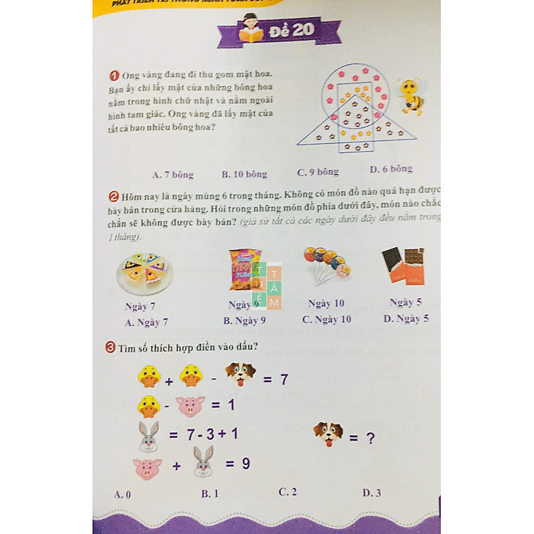 Phát triển trí thông minh Toán lớp 1 - Ảnh 7