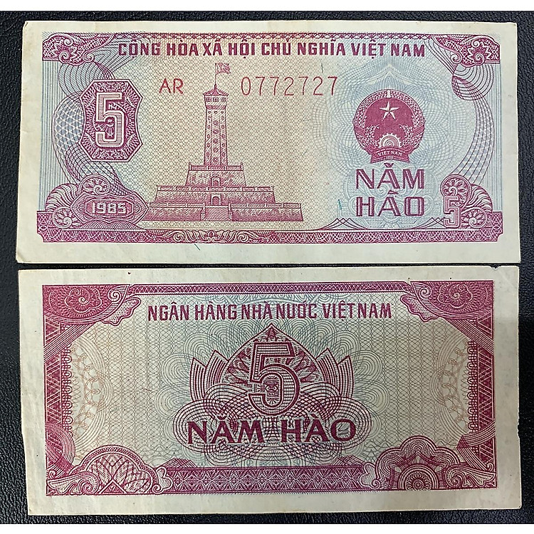 Tờ 5 Hào 1985 , tờ tiền nhỏ nhất thời bao cấp - chất lượng đẹp