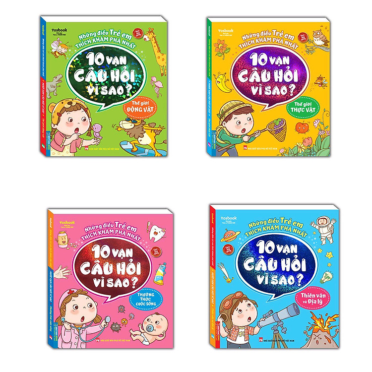 Sách Combo: 10 vạn câu hỏi vì sao (Bộ 4 Cuốn)