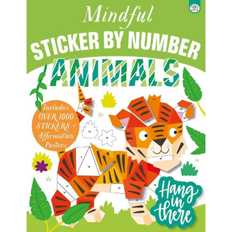 Hoạt Động Thiếu Nhi Tiếng Anh: Mindful Sticker By Number: Animals