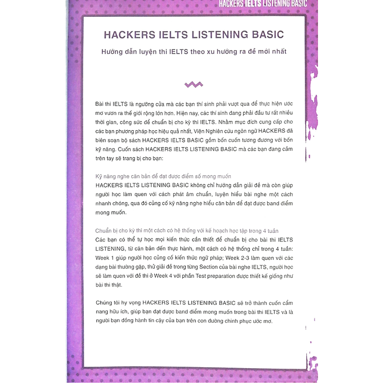Hackers IELTS Basic - Listening - Ảnh 3