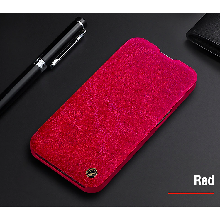 Bao da dành cho iPhone 13/ 13 Pro/ 13 Pro Max hàng chính hãng Nillkin QIN có nắp trượt bảo vệ camera - Hàng nhập khẩu